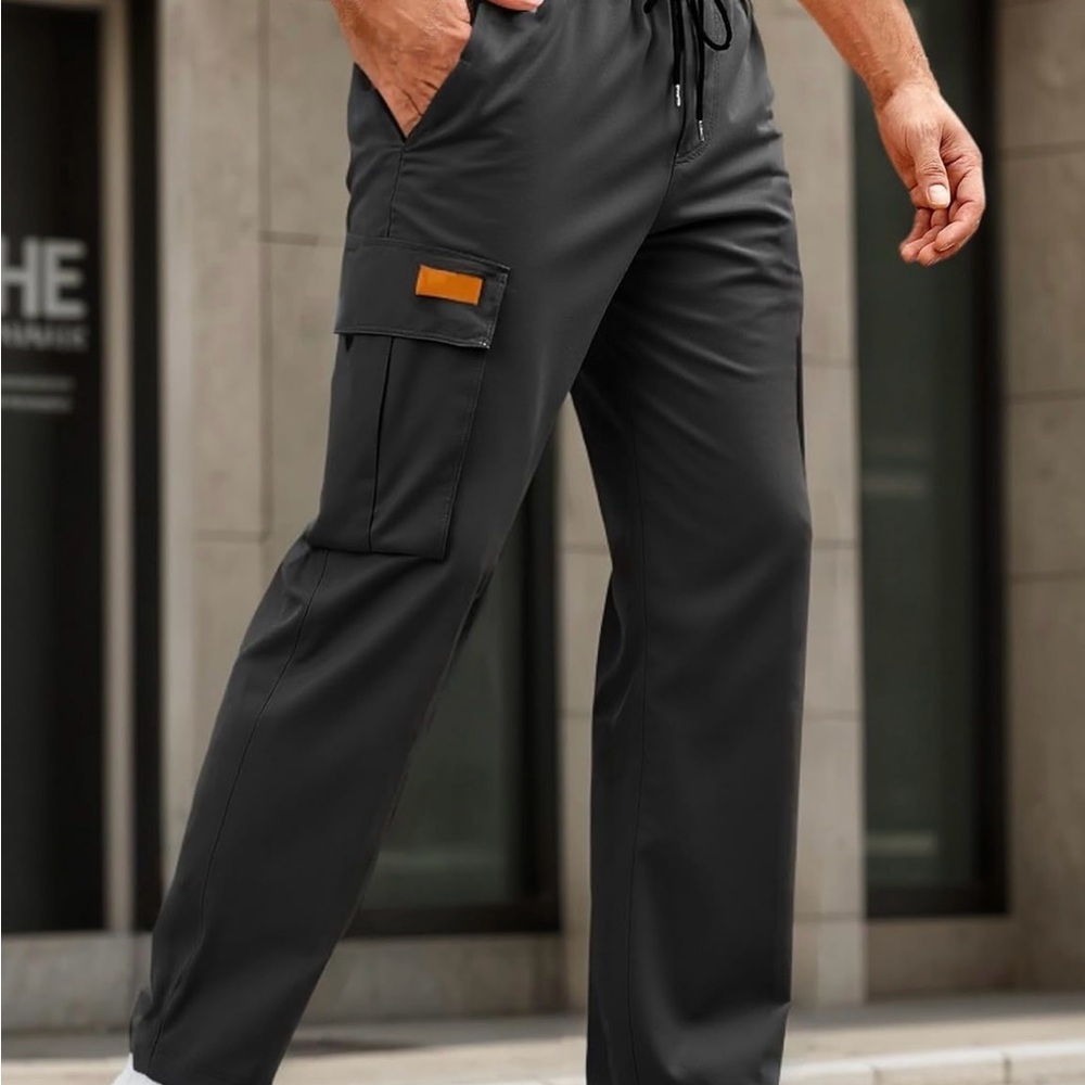 Men's Gray Cargo Pants
